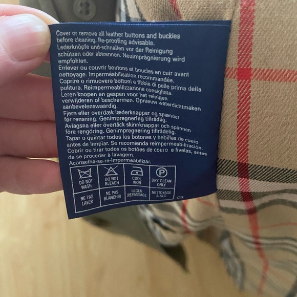 Mens Burberry Trench-coat Size L - Olive Green - Picture 10 of 11